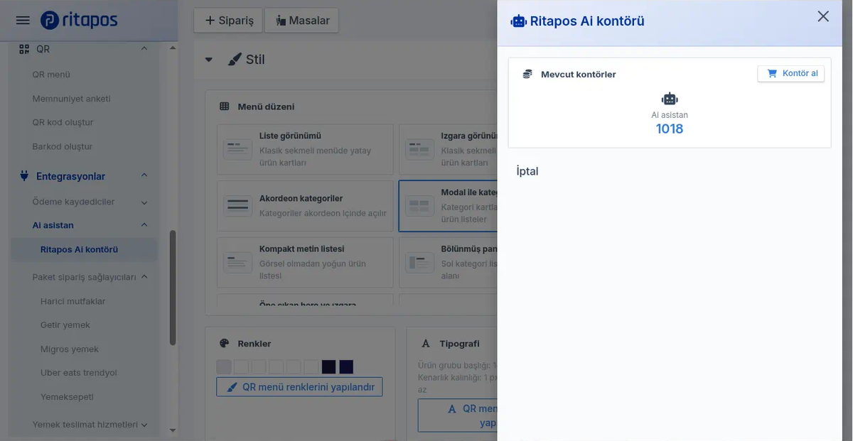 Ritapos Ai kontörü ayarı