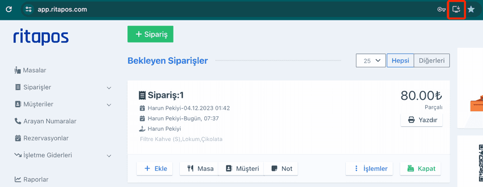 Desktop application